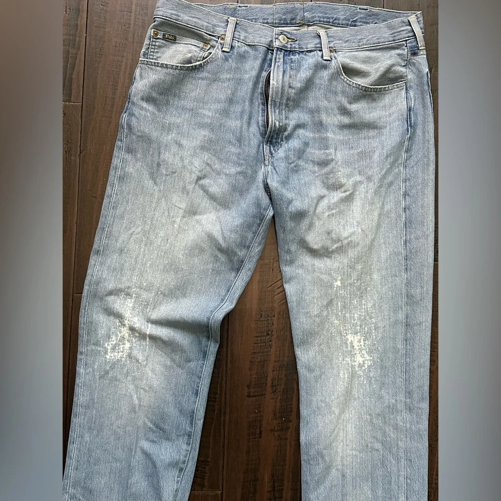 Ralph Lauren Men's Light Blue Straight Jeans